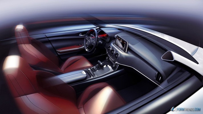 Kia Stinger interior sketch