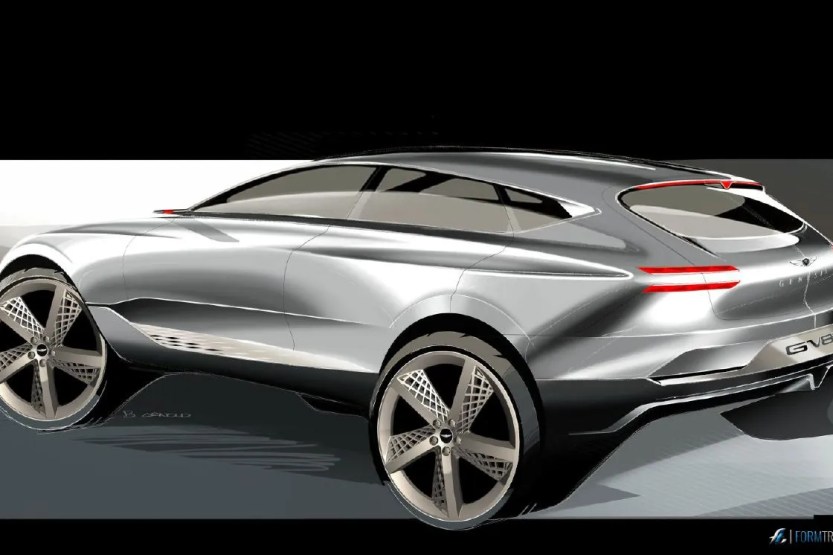 Genesis GV80 concept sketch by Brad Arnold