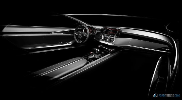 Kia Stinger interior sketch