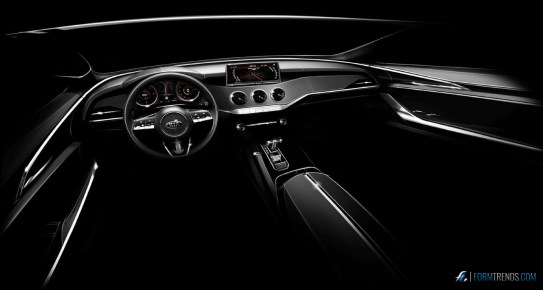 Kia Stinger interior sketch