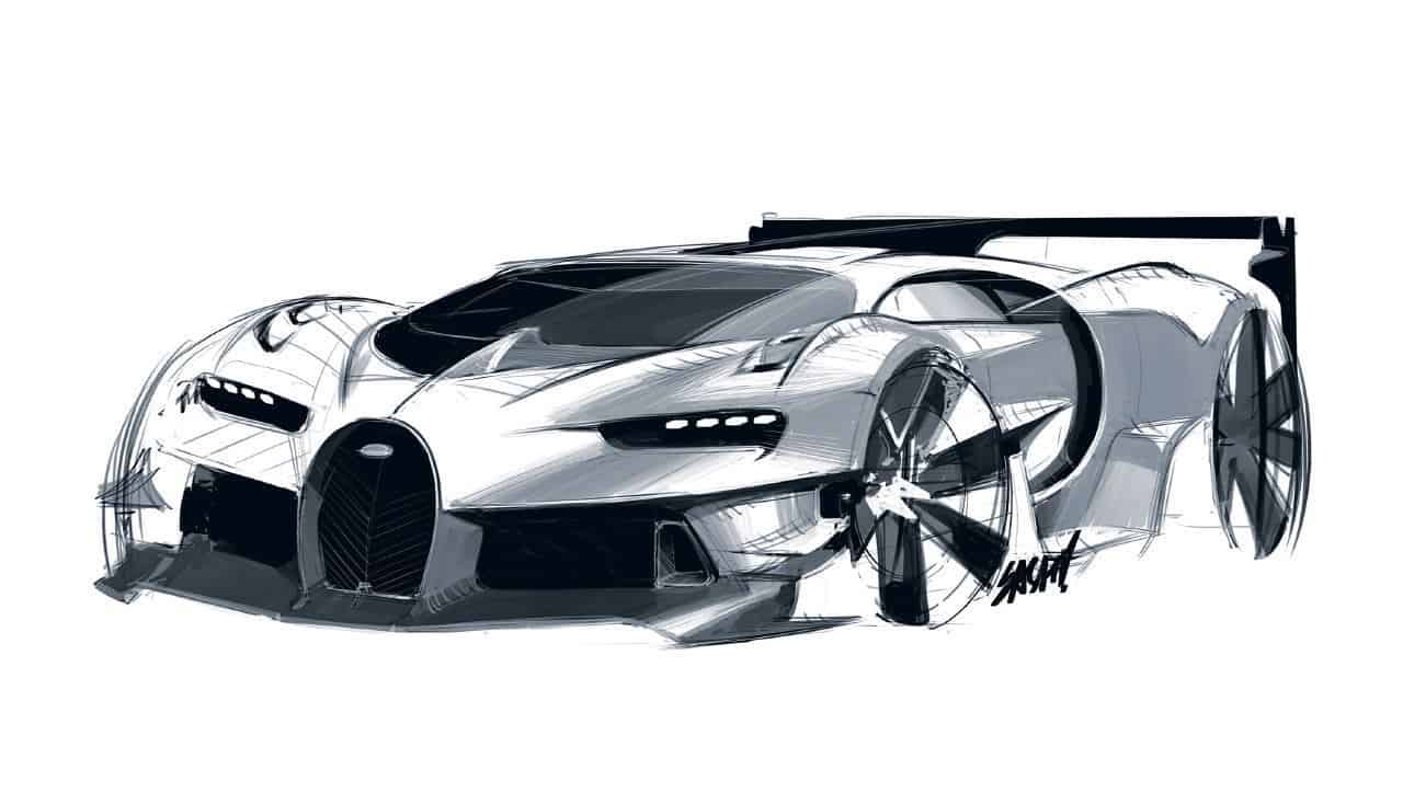 Bugatti Vision Gran Turismo sketch by Sasha Selipanov