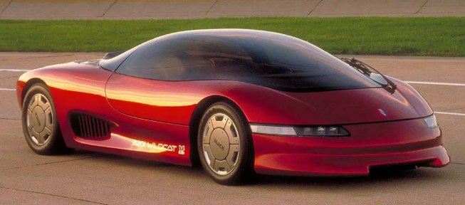 The futuristic 1985 Wildcat concept featured an early head-up display system.