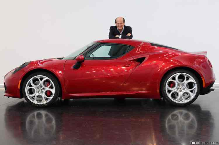 Fiat Group design director Lorenzo Ramaciotti and the Alfa Romeo 4C