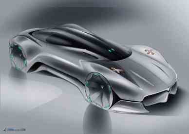 Maserati Hommage concept sketch by Francesco Gastaldi