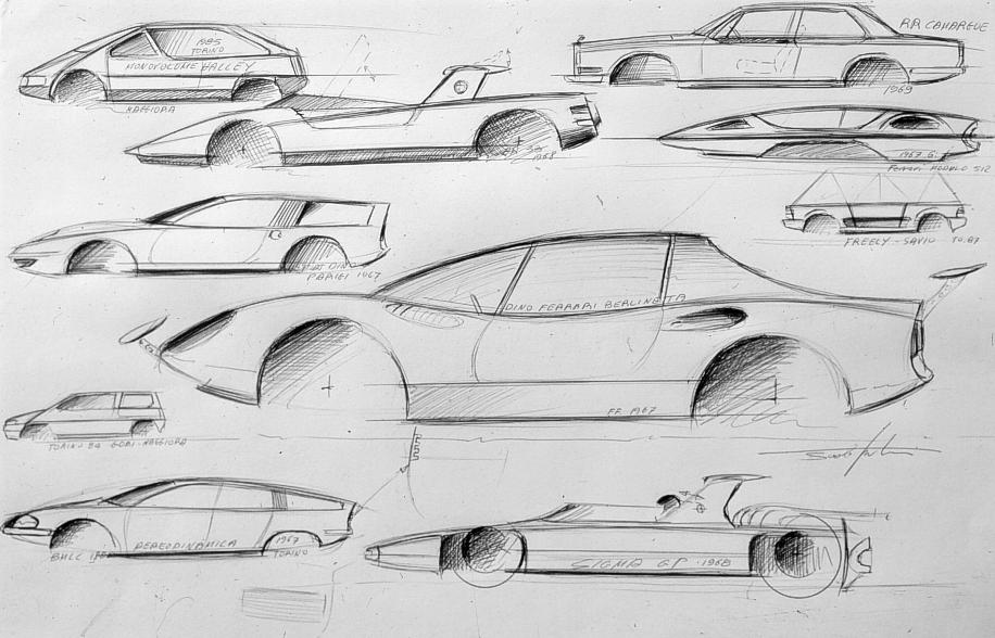 Paolo Martin's career highlights in pencil sketches