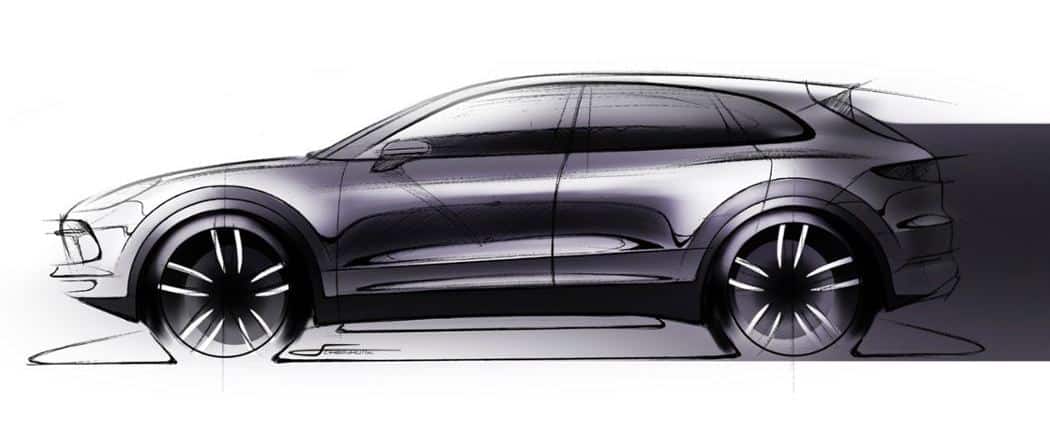 Porsche Cayenne (2018) sketch