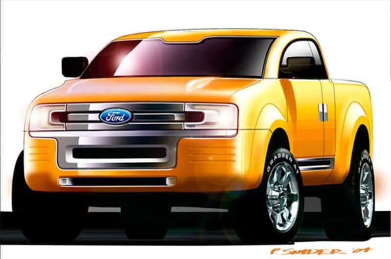 This Ford Ranger rendering by Euro A-segment proposal by Paul Snyder was created for a clinic