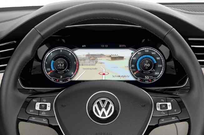 Volkswagen Passat digital gauge cluster