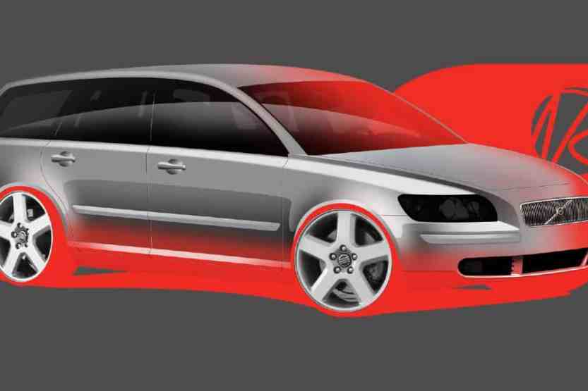 Volvo V50 sketch by Niels van Roij